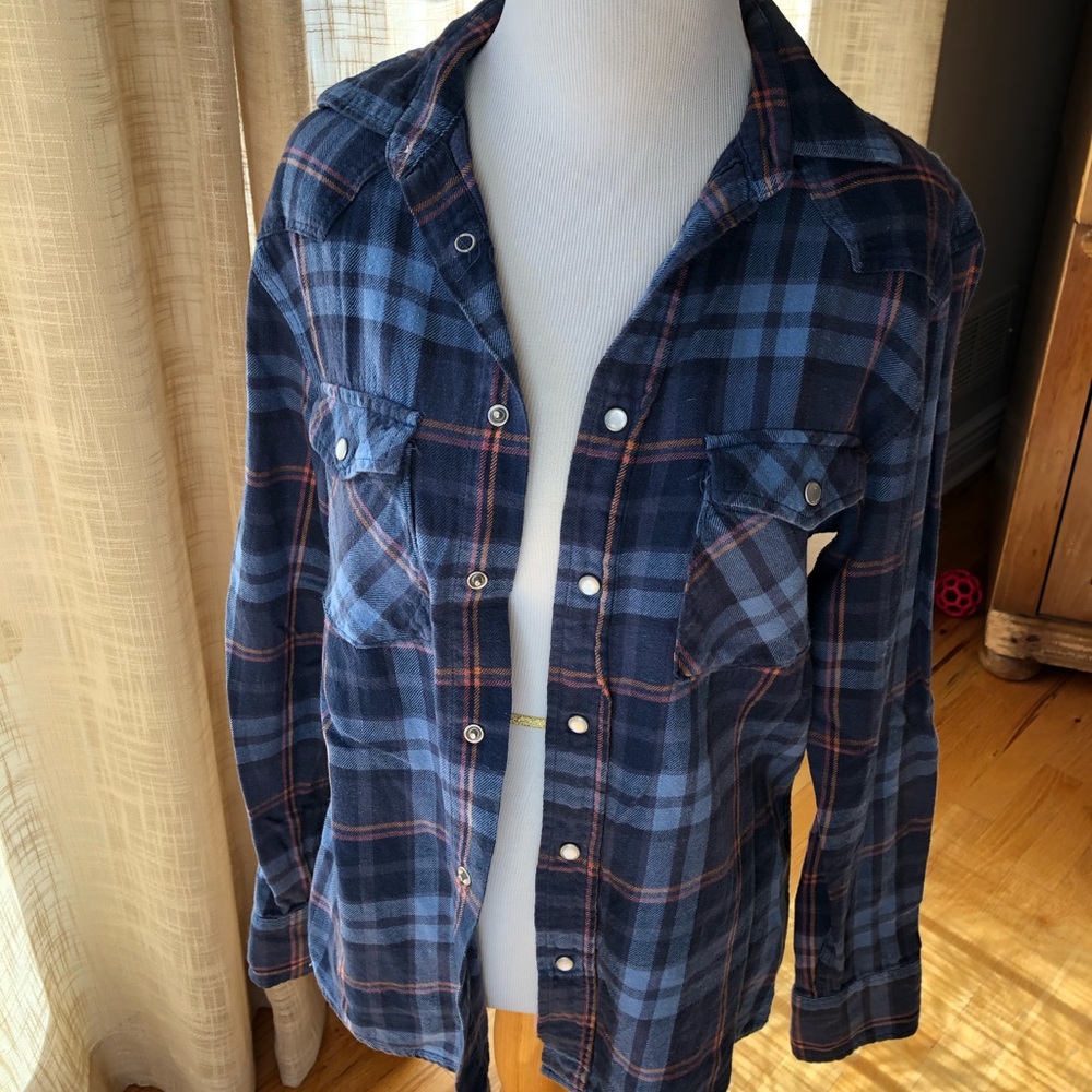 Blue flannel, good quality